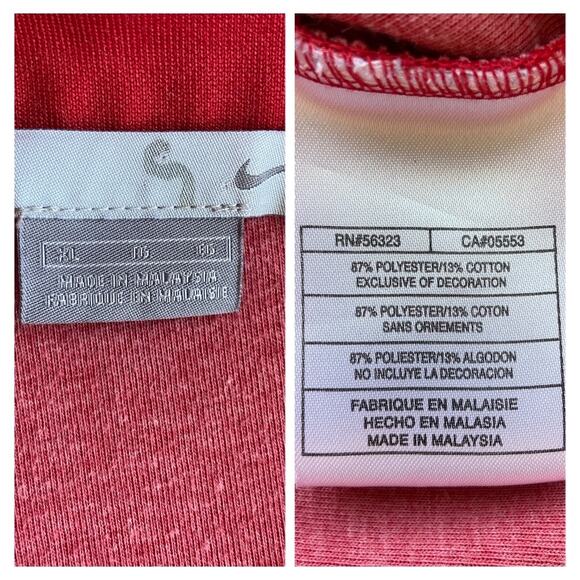 Y2K Nike Red Orange Stripe Track Jacket - Men's Size XL - Picture 3 of 4